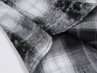 Fashion Loose Plaid Long Sleeve Shirt Men