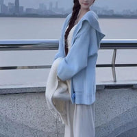 Korean Retro Thicken Lazy Style Knitted Sweater