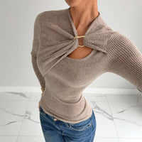 Women's Long-sleeve Base Layer, Figure-hugging Knit Top