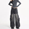 Women's American-style High-street Workwear Denim Jeans