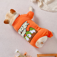 Pet Dog Winter Padded Thickened Four-legged Clothes