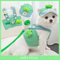 Frog Pet Harness Traction Cat Rope Suit