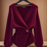 High-end Super Nice This Year's Popular Beautiful Blue Sweater For Women