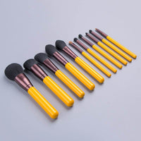 11 little yellow duck makeup brush set
