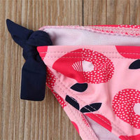 Fashionable simple cute girls split swimsuit suit