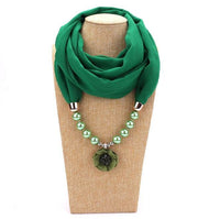 Pearl chiffon jewelry necklace scarf