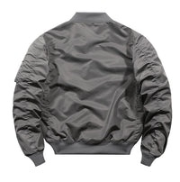 Solid Men's Autumn And Winter Bomber Jacket