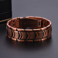 Dual-strike Exotic-style Magnetic Braceletsuitable For Couples Available Wholesale For Magnetic Therapy