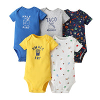 Five-piece Baby Short-sleeved One-piece Suit