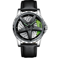 Motorcycle Engine Brake Caliper Watch For Men, Car Wheel Hub Dial