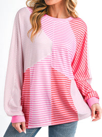 Women's Casual Printed Round Neck Sweatshirt