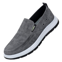 Breathable Comfortable Soft Bottom Men's Cloth Shoes Slip-on