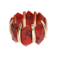 Irregular Acrylic Diamond-Shaped Stretch Bracelet From Europe And The US