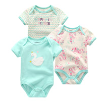Baby's triangle Romper Summer Short Sleeve Top
