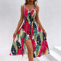 Printed Strap Holiday-Style Dress For Women