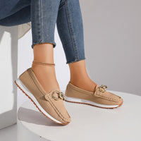 Chains Flats Womens Fashion Casual Comfortable Slip-on Shoes Loafers Spring Summer Fall