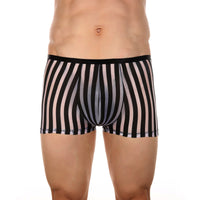 Striped Transparent Boxers Breathable Mesh