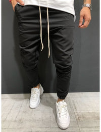 Men's pants woven fabric casual sports jogging Leggings
