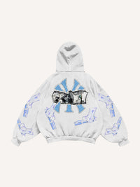 Fashion Casual Printed Polyester Sweater