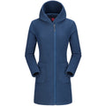Mid long fleece jacket with hood