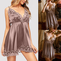 Women's lace suspender nightdress