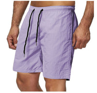 Summer Men's Shorts Candy Color Waterproof Quick-drying Knee Length Pants