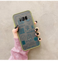 English label frosted phone case