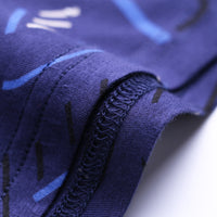 Men's Underwear Boxers English Printed Summer Thin Ice Silk Comfort
