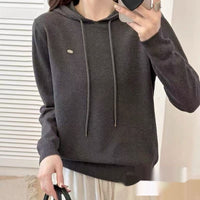 Women's Casual And Versatile Pullover Wool Hoodie Jacket