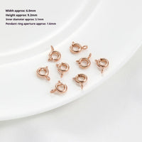 18K Gold Plated Strong Color Retention Spring Fastener