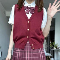 Loose Versatile Basic Knitted Cardigan Vest
