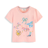 Summer Kids' Cartoon Crewneck Short-sleeve T-shirt Top