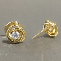 Korean-style Minimalist Gold-plated Copper Earrings