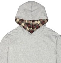 Double-sided Plaid Hooded Cotton Jacket Coat Sweatshirt