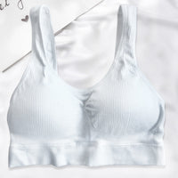 Thread Large U Beauty Back Exercise Underwear Seamless Wrapped Chest Gathered Wireless Bra