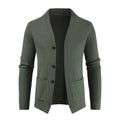Men's Cardigan Jacket Long Sleeved Single Breasted Casual Sweater