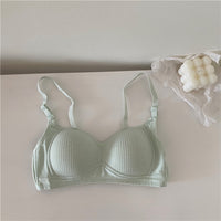 Women's Cotton Underwear Without Steel Ring Bra