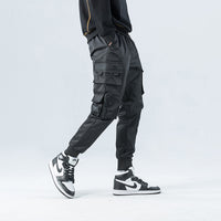 Drawstring casual overalls