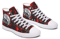 Printed Couple High Top Canvas Shoes