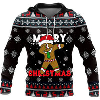 Christmas Printed Men's Hooded Sweatshirt Autumn And Winter Oversized Sweater
