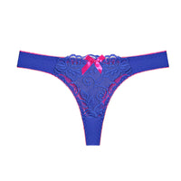 Lace Thong Women's Perspective Low Waist Cotton Briefs