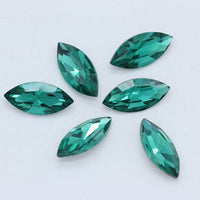 Horse Eye Crystal Pointed Glass Silver Bottom Loose Diamond