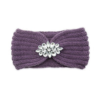 European And American Diamond Knitted Headband Ear Protector