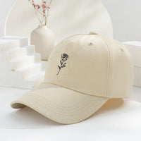 Men's And Women's Casual Simple Rose Washed Baseball Cap