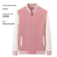 SpringAutumn Employee Team-Building Fleece-Lined Stand-Up Collar Workwear