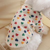 Pet Small Dog Autumn And Winter Clothes Snap Cardigan Sweater