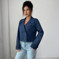 Casual Minimalist Long Sleeve Jacket Vest Coat Women