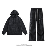 Tie Dye Sweater Pants Casual Suit Men