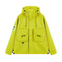 Tooling Style Shell Jacket Coat And Trench Hoodie