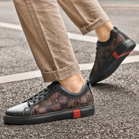 Men's Flat Fashionable Cowhide Casual Shoes